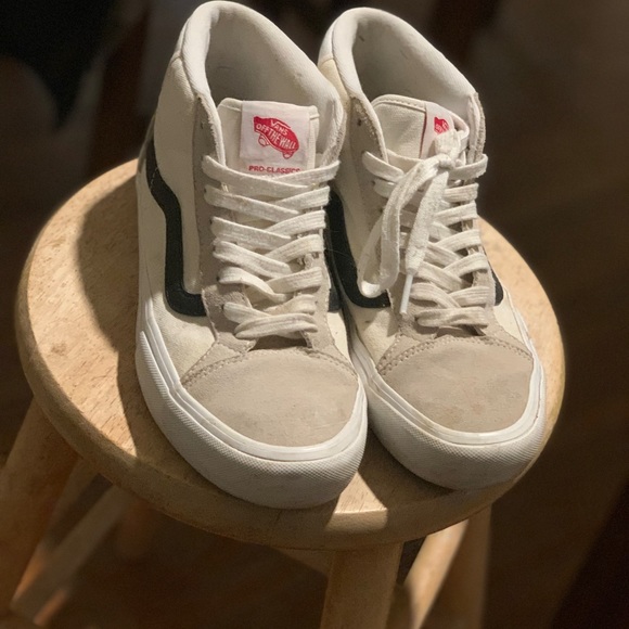 Vans half cabs white/beige 8M used - Picture 4 of 8